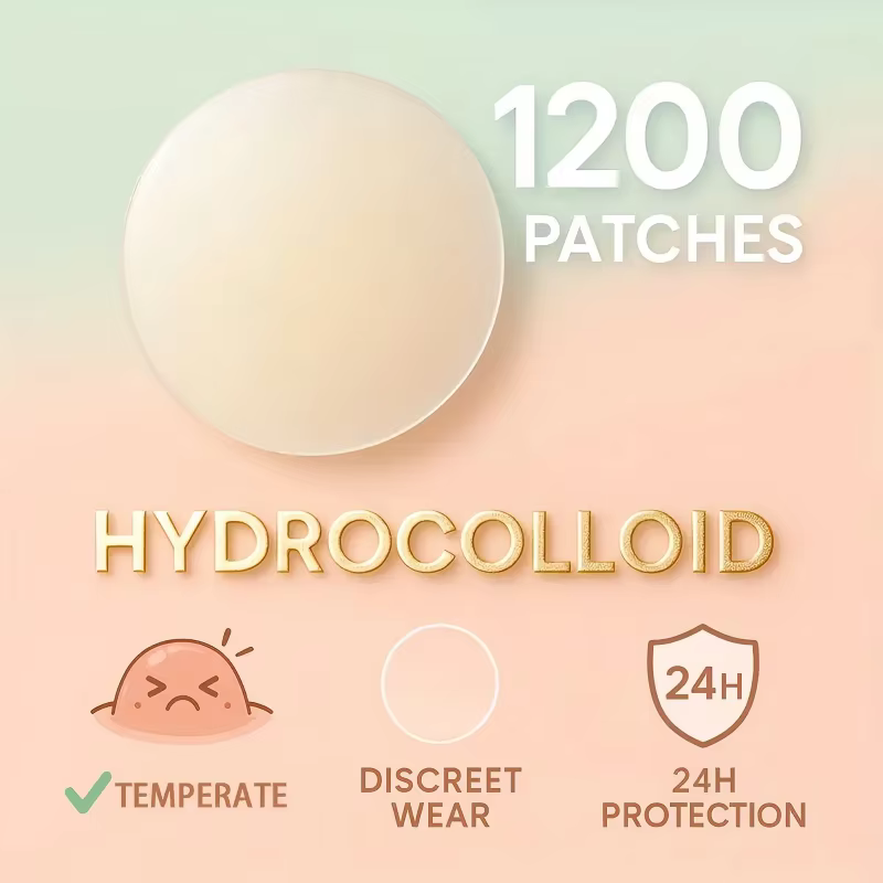 1200 pièces/ensemble de patchs hydrogel pour la couverture de l'acné, adaptés aux hommes et aux femmes, adaptés à tous les types de peau