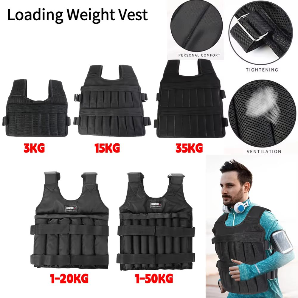 Gilet d'entraînement de poids réglable