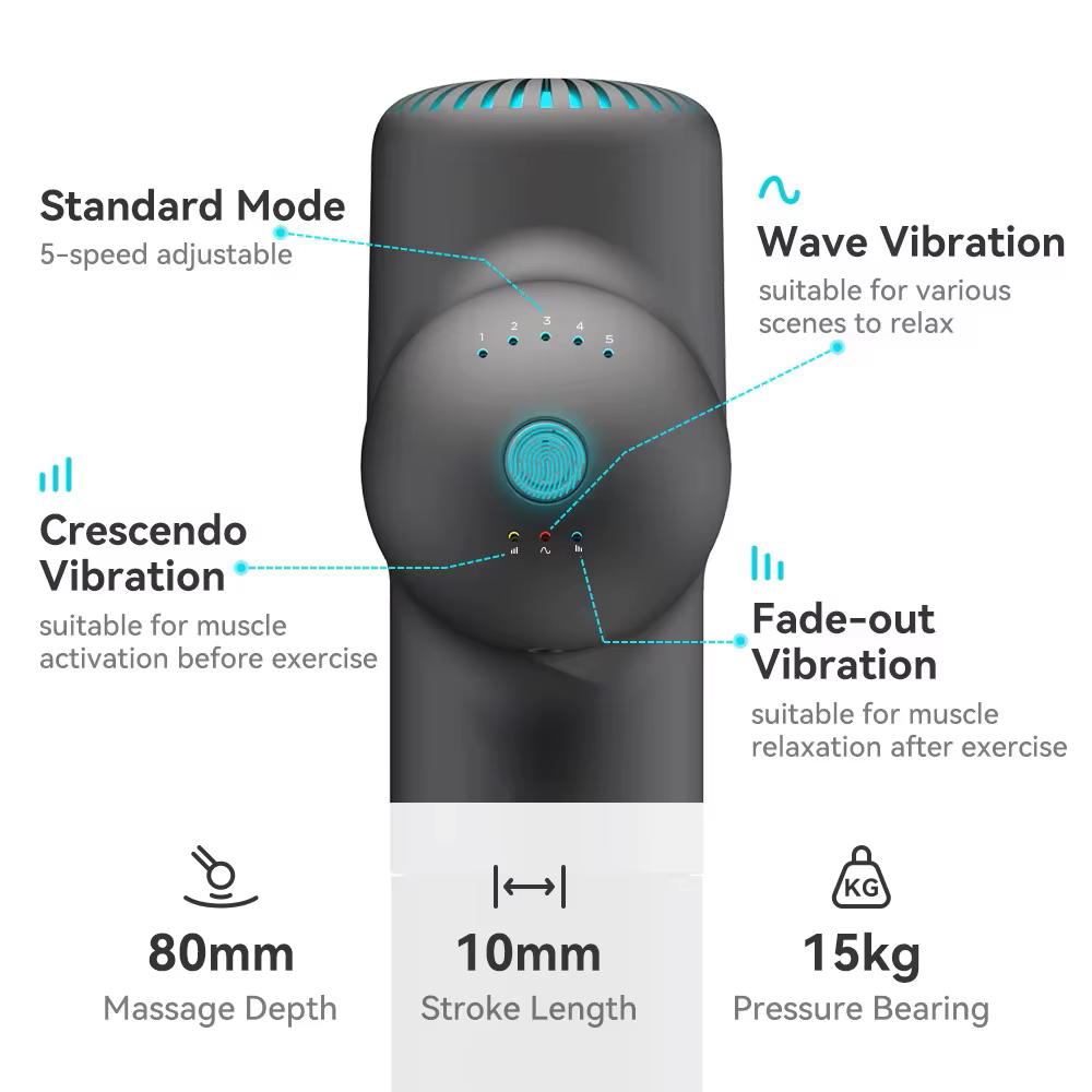 Booster-Pistolet de massage électrique pour le cou