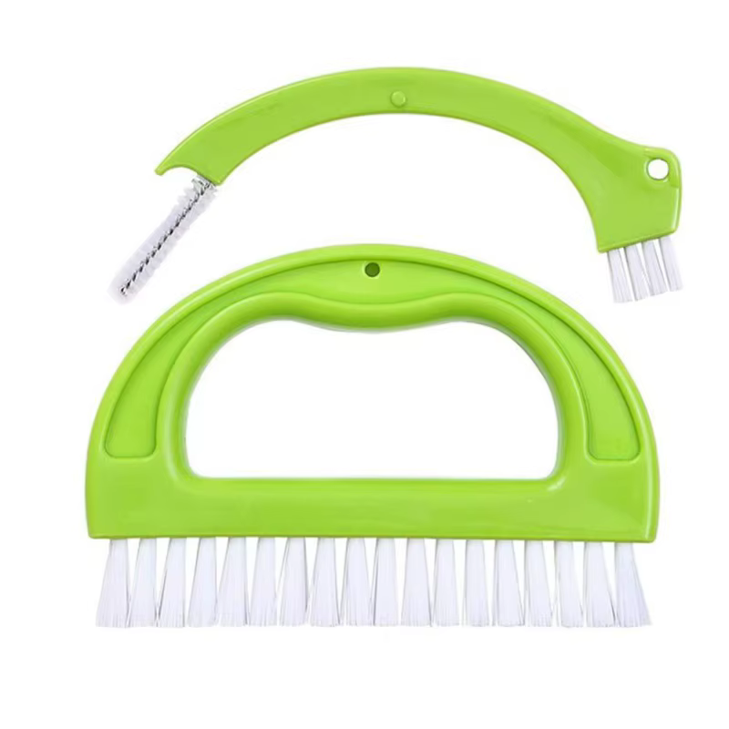 Brosse de nettoyage de joints de carrelage deux en un, adaptée au nettoyage ménager dans les cuisines, les pistes de fenêtres et de portes, les poêles, les articulations et les sols