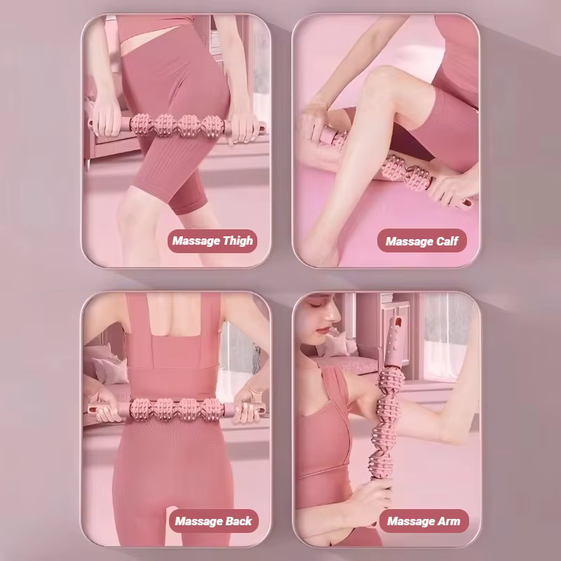 Bâton de Massage musculaire à 4 boules