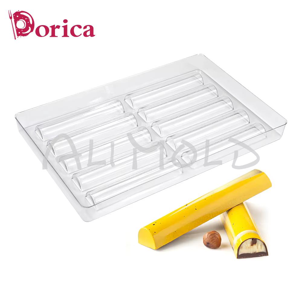 Moule de barre de chocolat professionnel en plastique, crème au beurre, confiserie, bonbons, outil de décoration de gâteaux, pâtisserie, Dessert, ustensile de cuisson