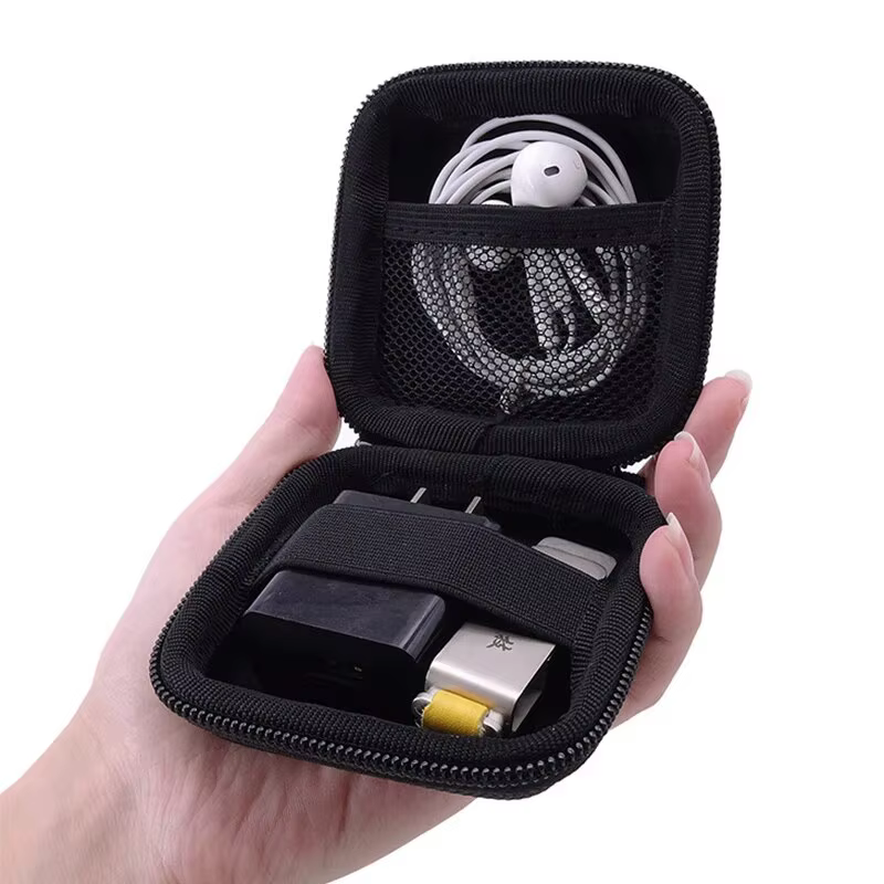 Sac de rangement portable pour écouteurs, sac d'évaluation de câble de données, étui multifonctionnel pour gadgets numériques, chargeur, housse de protection pour disque U