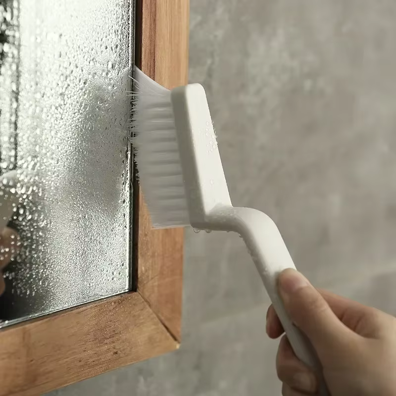 Brosse de nettoyage polyvalente pour carrelage, joints de sol, rainures de fenêtre, outils de nettoyage de voiture, fournitures de nettoyage pour salle de bain et cuisine