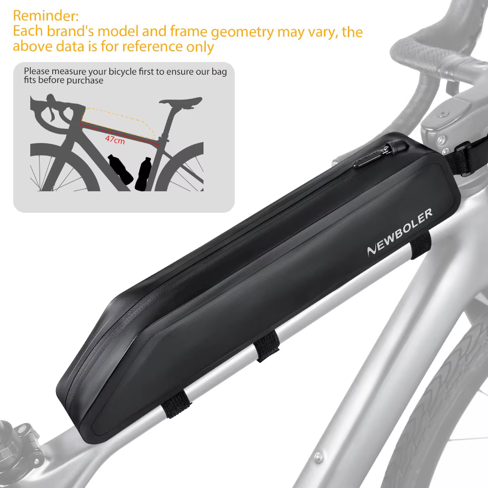 NEWBOLER 2L cadre de vélo avant Tube sac