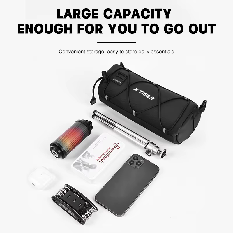 X-TIGER sac de vélo Portable guidon multi-usages grande capacité sac à dos de cyclisme vtt route cyclisme cadre Tube sac