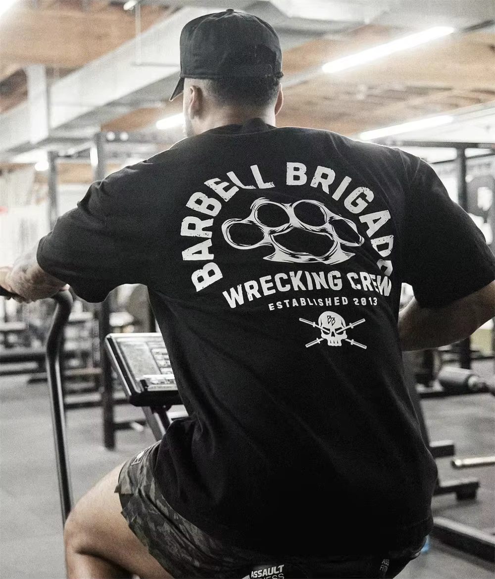 T-shirt de sport et de fitness Barbell Brigade pour hommes et femmes