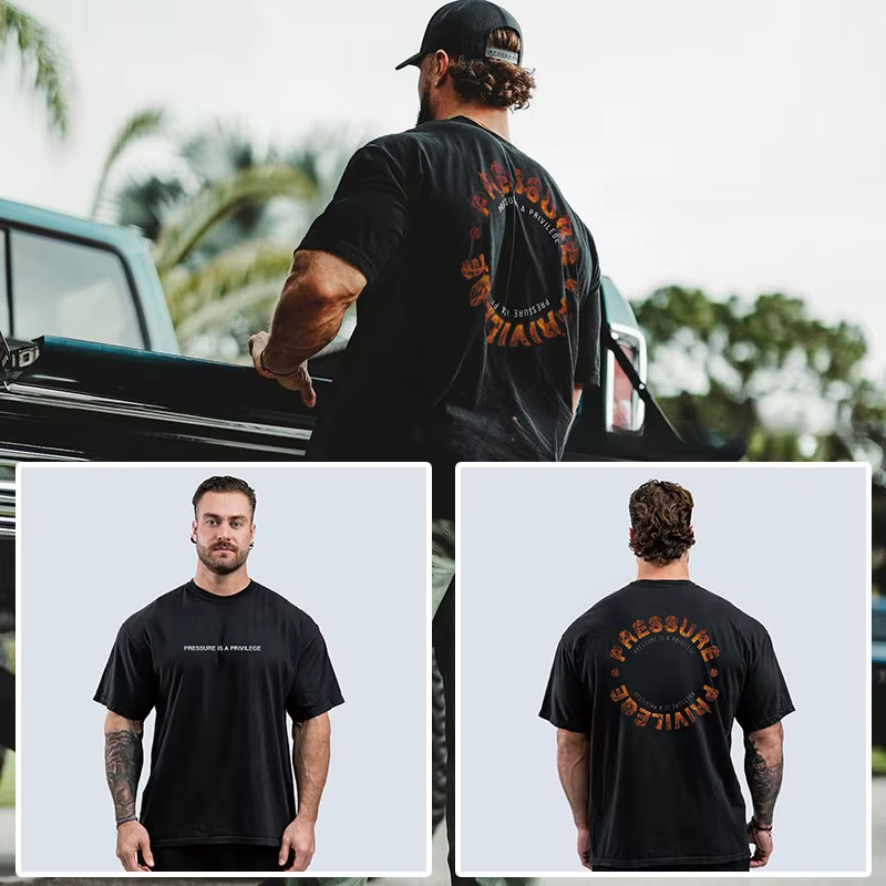 T-shirt décontracté CBUM Chris American pour l'entraînement et la gym