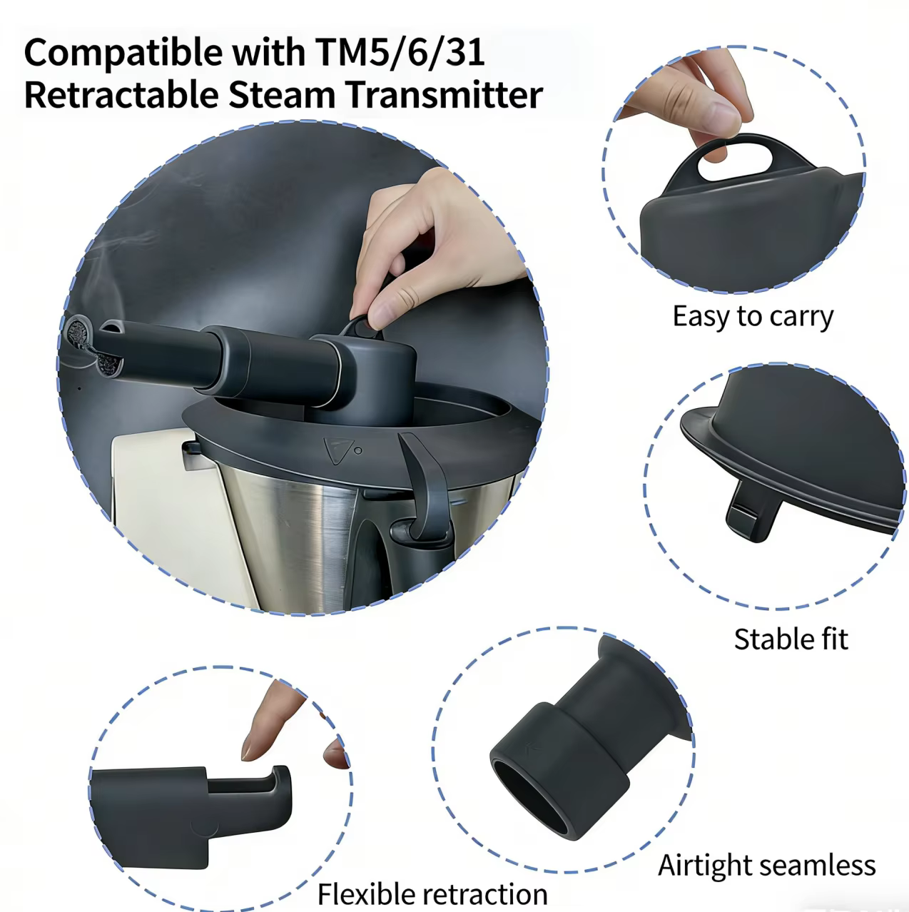 Déviateur de vapeur pour Thermomix TM5 TM6, pièces TM5 TM6, accessoires de cuisson, tuyau de guidage de vapeur, Protection de placard