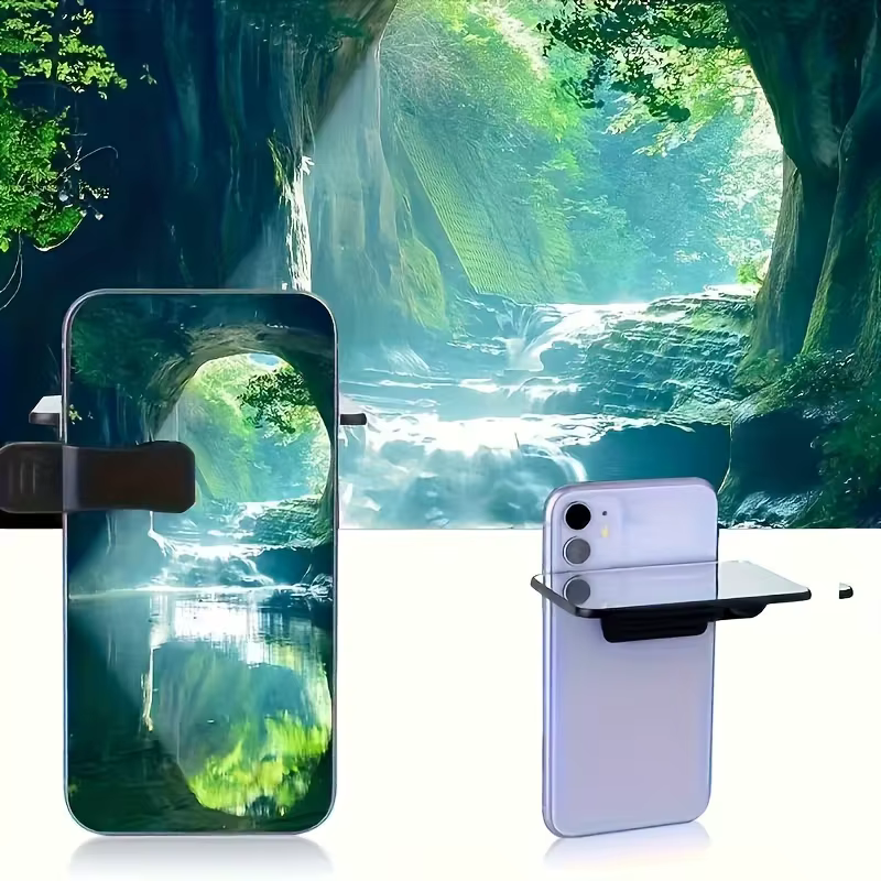 Outil de photographie de lentille réflexion pour iPhone/Android-fixation de miroir Portable-accessoire de photographie de voyage (pas d'une batterie nécessaire)