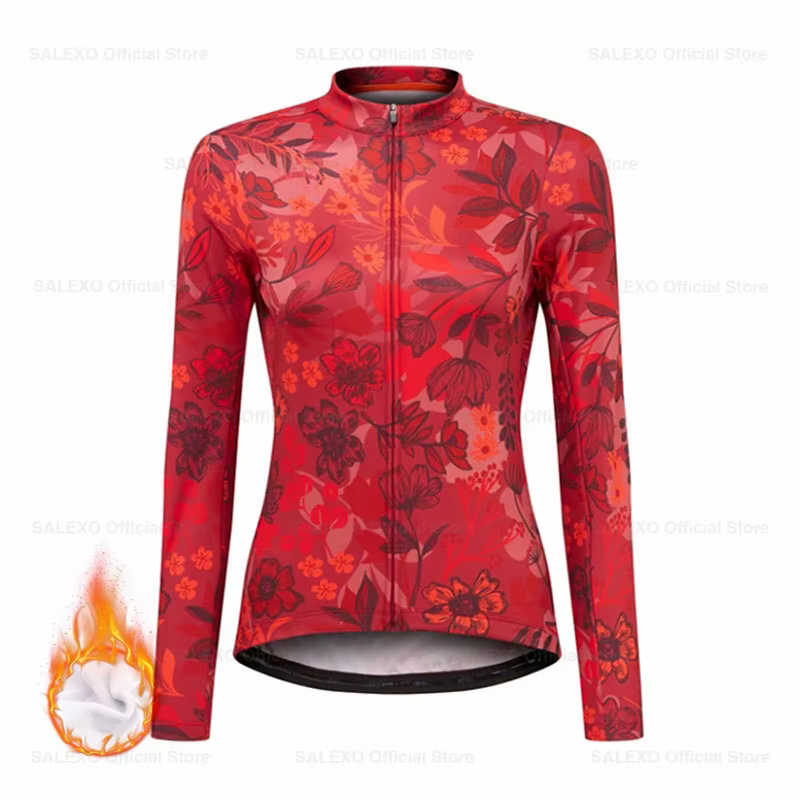 Maillot de cyclisme d'hiver pour femme
