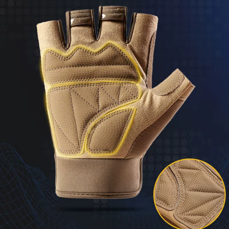 Gants antidérapants demi-doigt