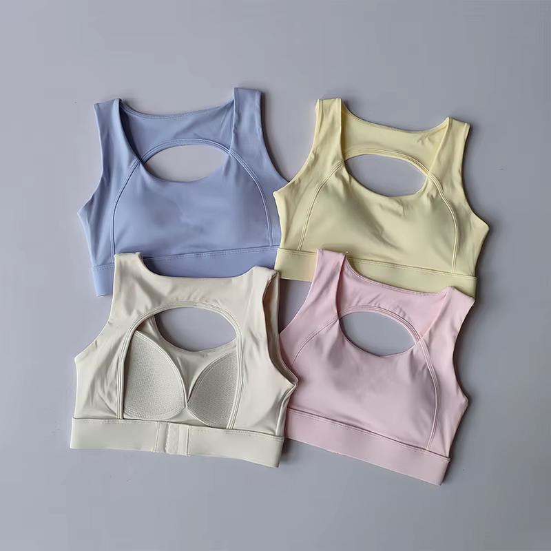 Beau dos sous-vêtements de sport résistant aux chocs course Anti-affaissement Yoga soutien-gorge haute intensité haut d'entraînement Fitness vêtements gilet