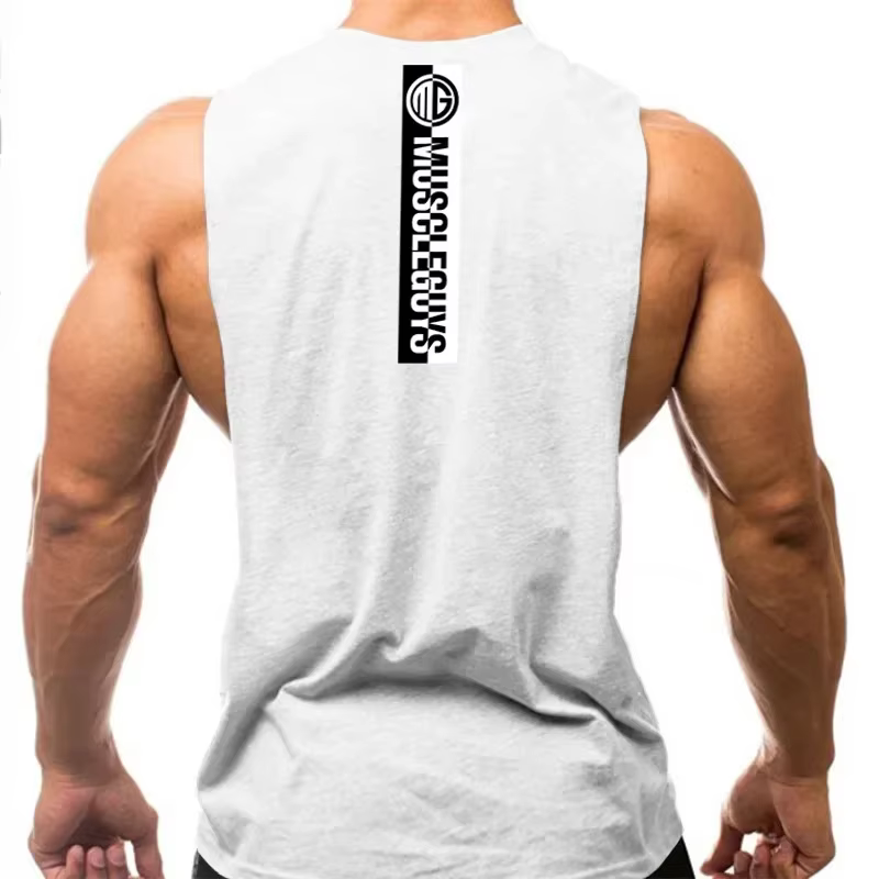Muscleguys Gym Tank Tops Trends Vêtements pour hommes Gilet de fitness décontracté