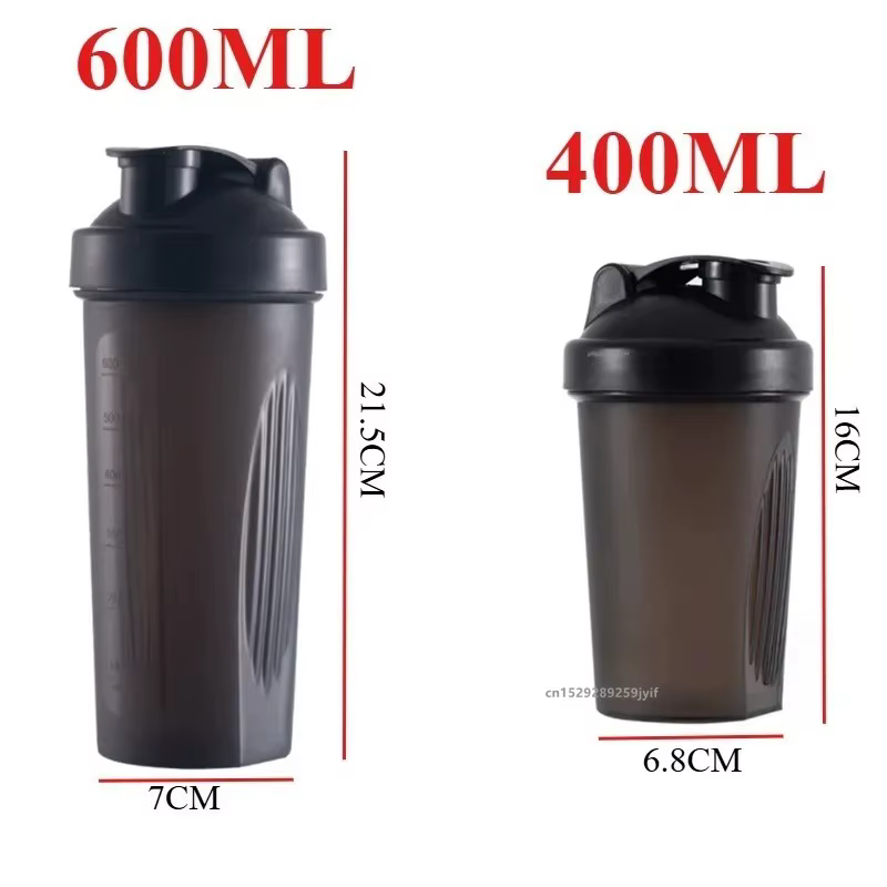 Bouteille de protéines Shaker de sport avec boule en acier
