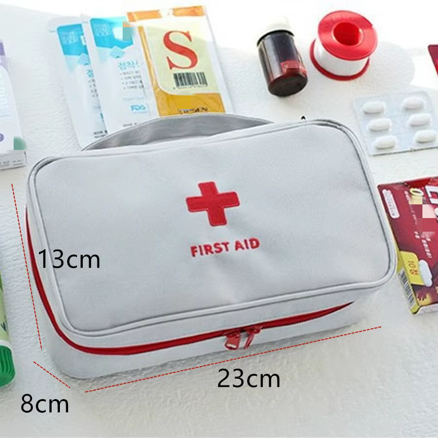 Trousse de premiers secours pour médicaments de santé, tissu Oxford, rangement de voyage Portable, trousse d'urgence, fourre-tout, sac médical d'extérieur, mallette de rangement rouge