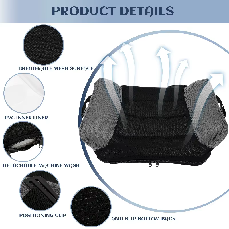 Coussin de siège rehausseur de voiture gonflable, siège rehausseur Portable avec sac de rangement, tapis de voyage confortable et de sécurité en PVC pour enfants en bas âge