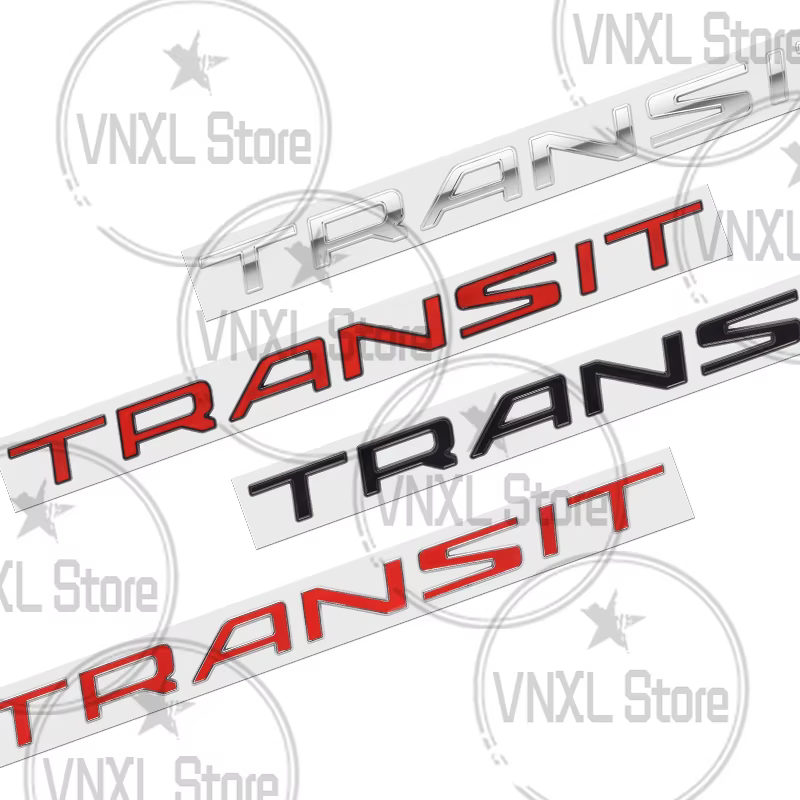 Style de voiture pour Ford Transit lettre personnalisée 3D autocollants en métal Tuning camping-car Van coffre de voiture corps emblème Auto décalcomanies accessoires