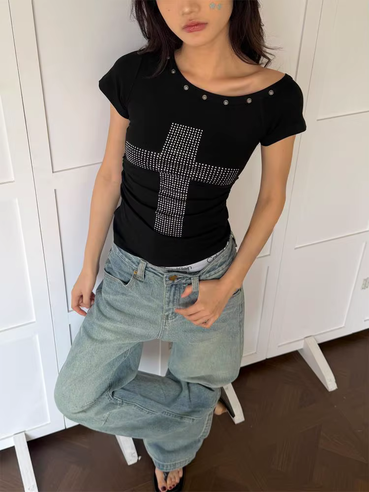T-shirts graphiques Yedinas Cross