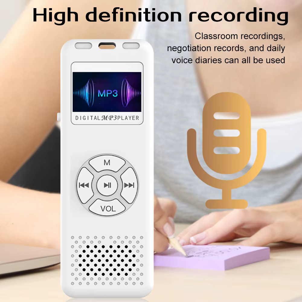 Mini enregistreur Audio/son/voix numérique, lecteur MP3 pratique, enregistreur vocal numérique, Mini Radio FM, qualité sonore HiFi