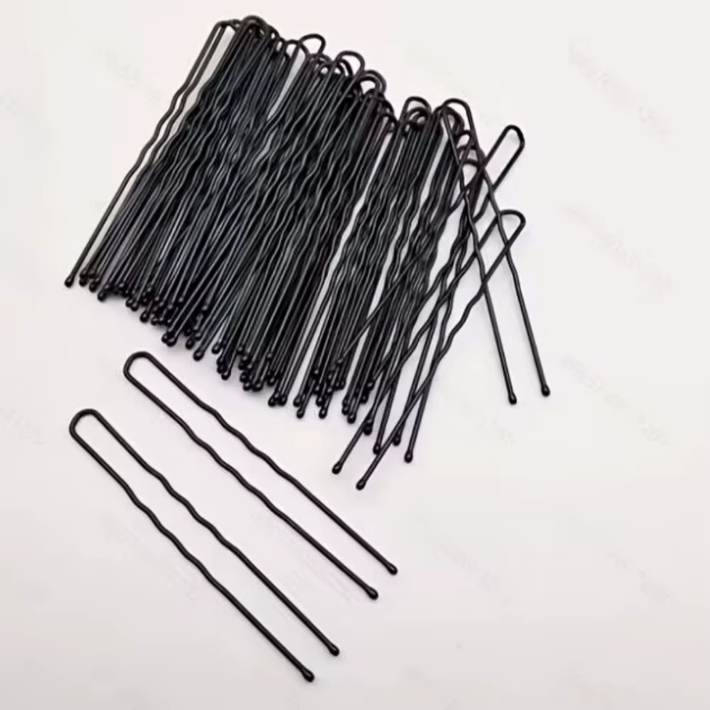 Accessoires pour cheveux, pinces à cheveux de 6cm, outils pour femmes, couleurs assorties, épingles à cheveux en forme de U pour coiffeurs professionnels