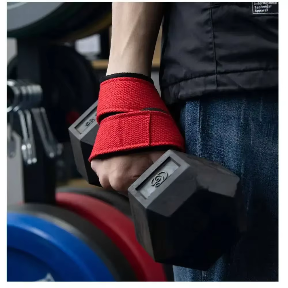 2 pièces rembourré Figure 8 sangles Deadlift haltérophilie