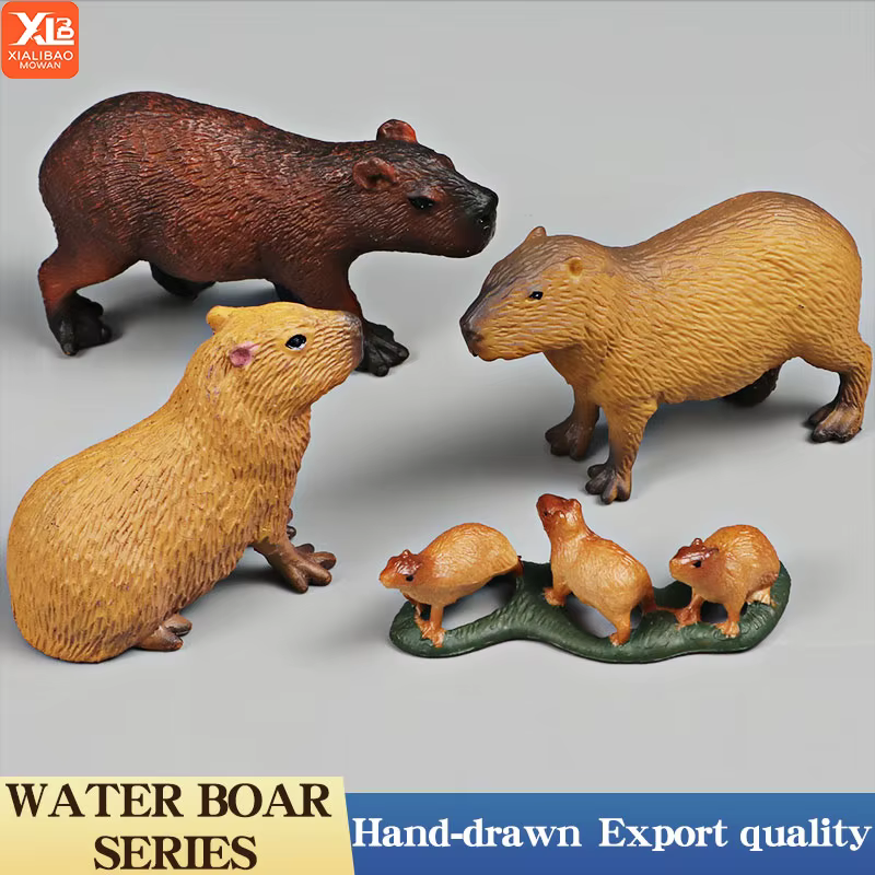 Capybara modèle animaux sauvages Simulation rongeur figurine mignon enfant jouet pour Collection