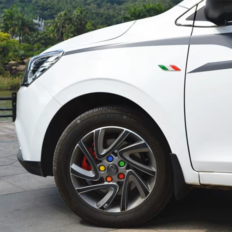 Autocollant d'insigne d'emblème de sport de course automobile pour drapeau italien d'italie