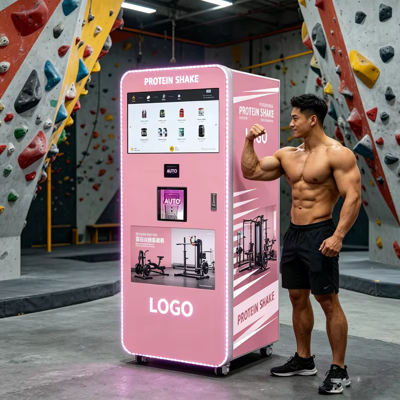 Distributeur automatique de boissons protéinées Protein Power pour les salles de sport