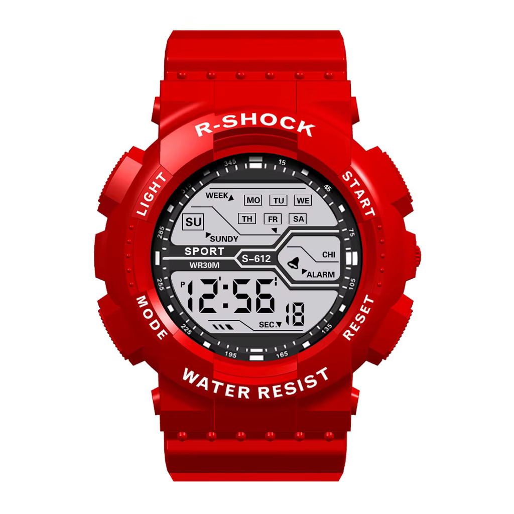 Sport de plein air hommes montre multifonction grand écran LED électronique étanche lumineux militaire numérique montres Reloj Hombre