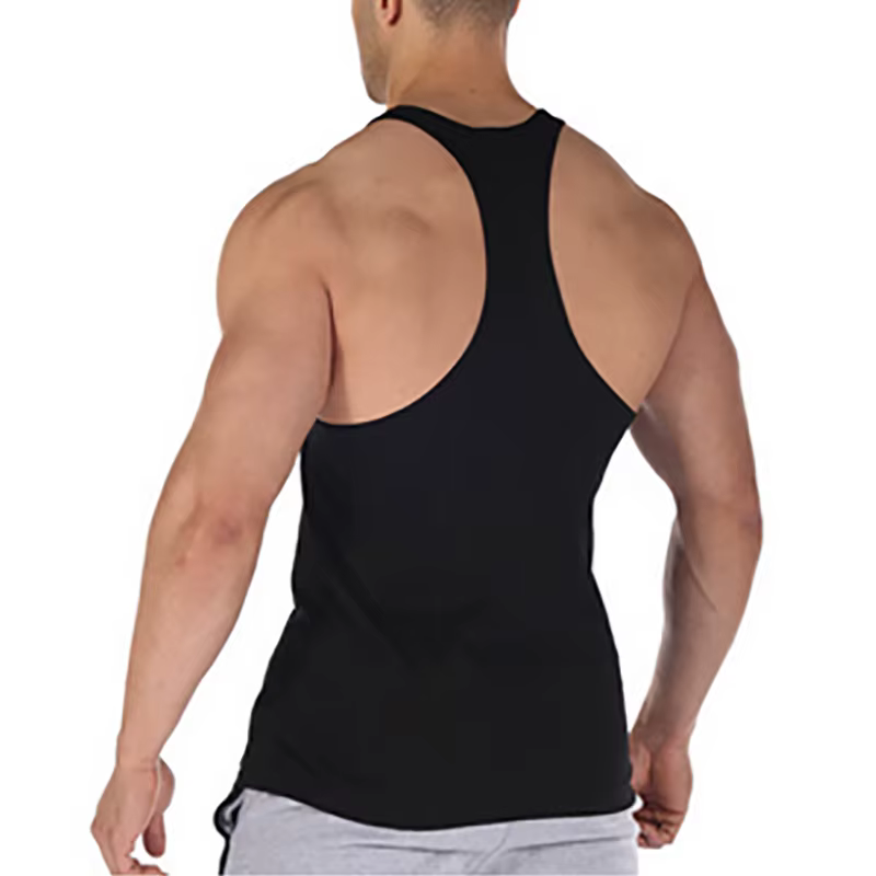 Débardeurs de sport respirants en coton pour hommes – Idéaux pour la course et l'entraînement – Modèle ample sans manches
