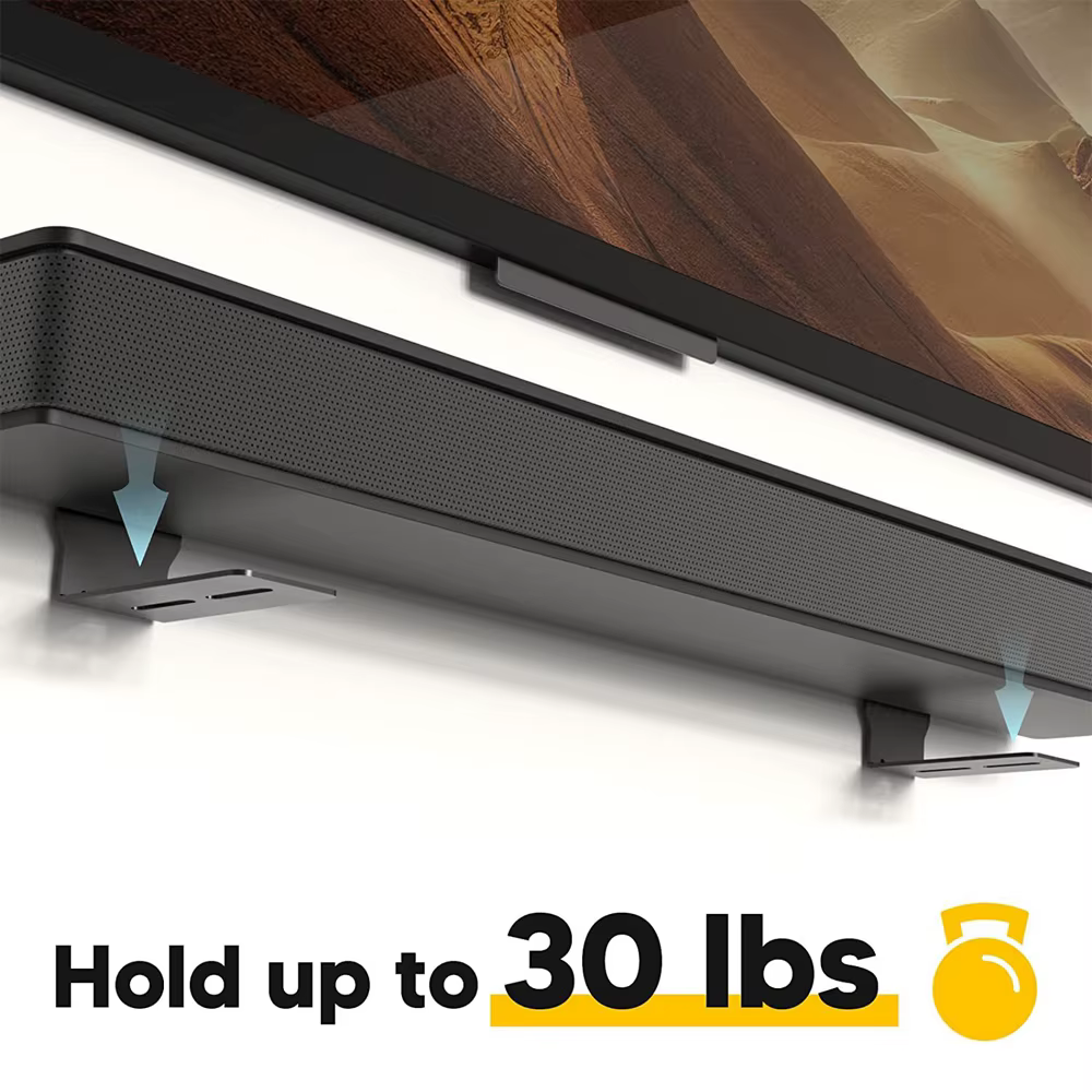 Supports muraux universels pour barre de son, support d'étagère murale Anti-chute, support de montage pour haut-parleur, facile à installer