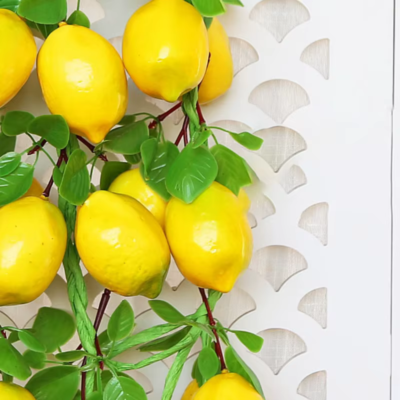 Simulation fruits artificiels, ficelle citron, pour Restaurant, hôtel, maison, jardin, mariage, cuisine, décoration,