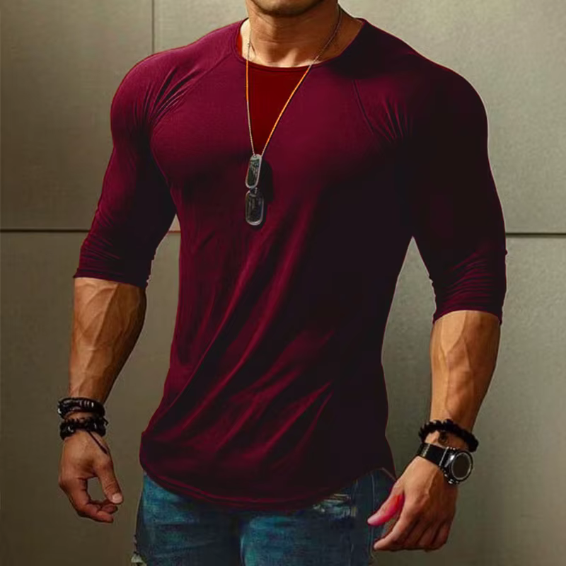 T-shirt de course à compression pour homme