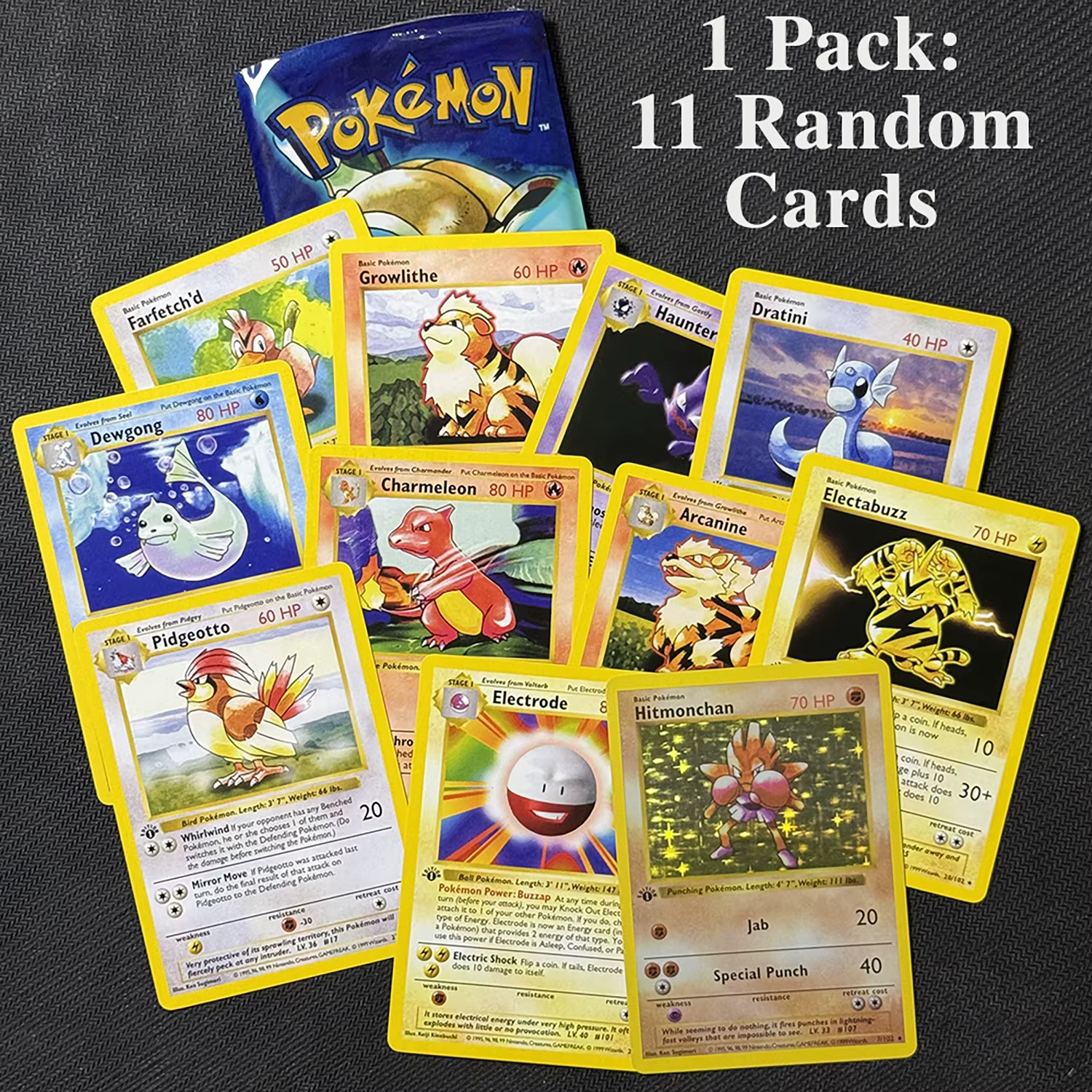 PTCG Booster Pack 11 pièces/sac 1ère édition Pack Charizard jeu de cartes à collectionner Collection bataille Booster jouets garçons cadeau