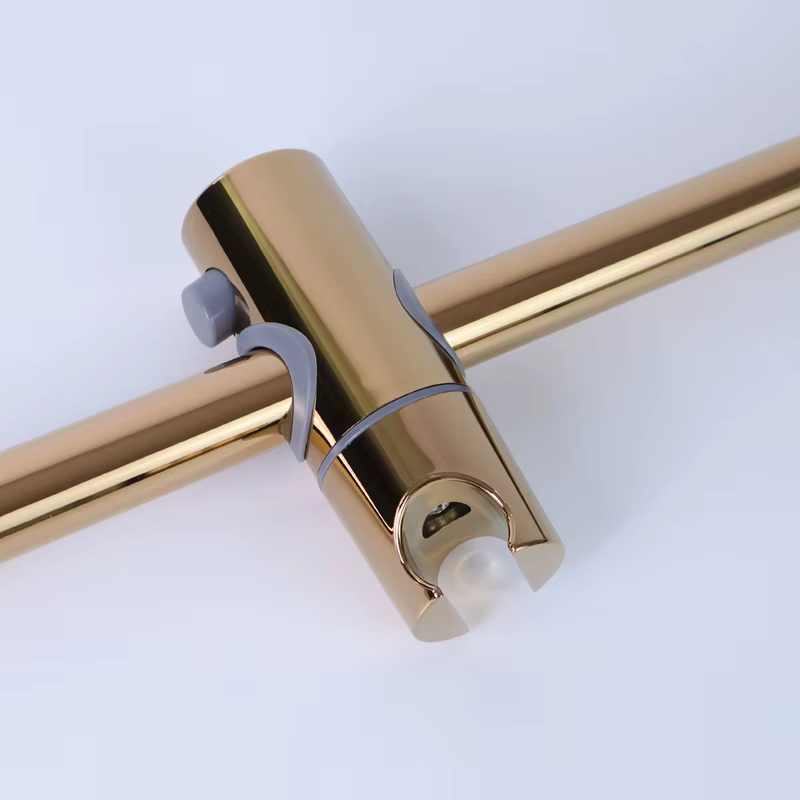 Ensemble de douche à main coulissante avec 3 fonctions, douche à main avec connecteur de barre coulissante, tuyau de 1.5m, fixation cascade de salle de bains, Chrome noir Wal