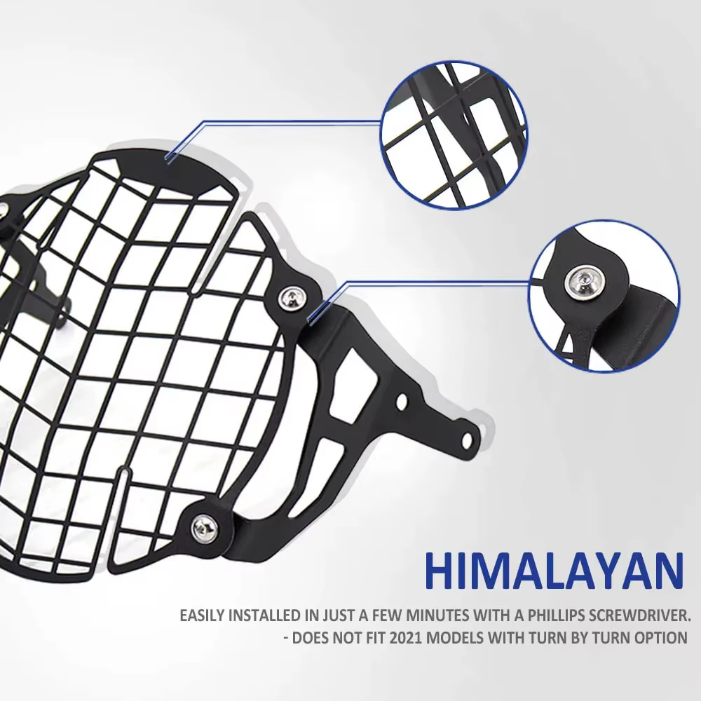 Accessoires de moto garde de phare pour Royal Enfield himalayen 2016 2017 2018 2019 2020 2021 protecteur de couverture de calandre
