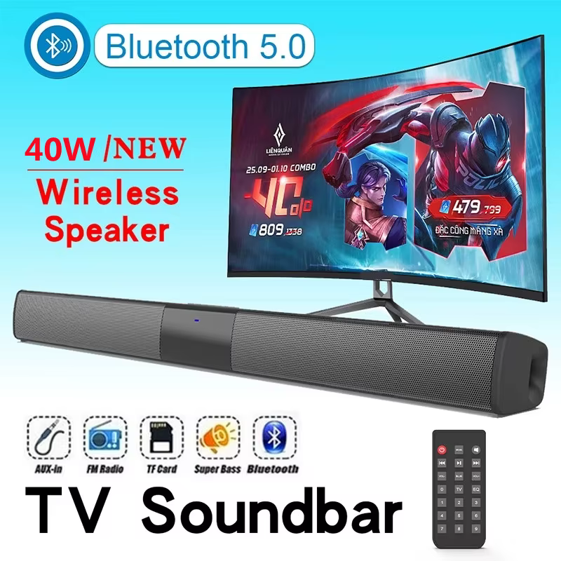 Système sonore de cinéma maison, haut-parleur Bluetooth, haut-parleurs d'ordinateur pour TV, barre de son, caisson de basses, Radio, Center de musique, colonne de boîte de flèche