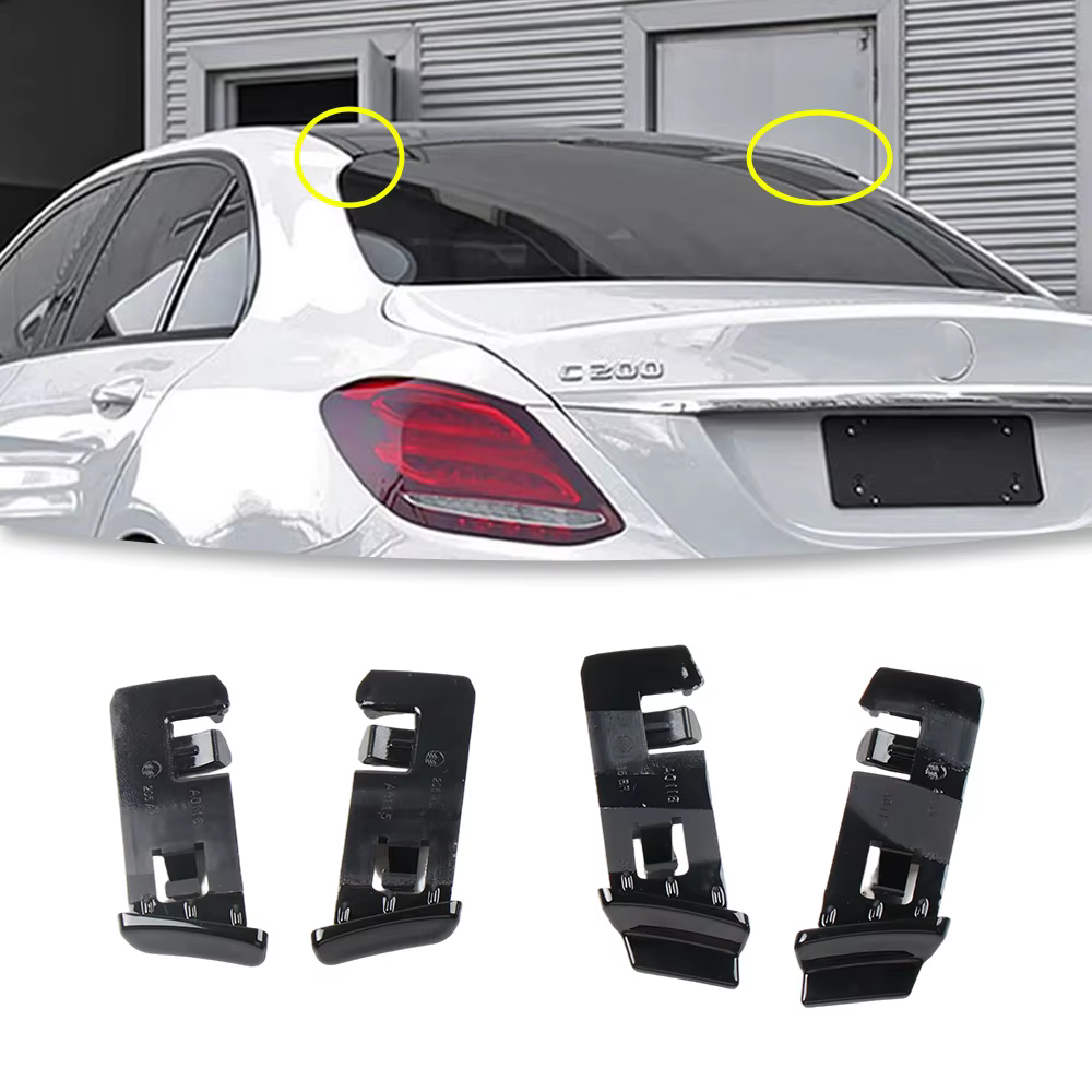 Embouts de barre de toit pour Mercedes Benz Classe C W205 2015-2021, couvercles de barre de toit, accessoires extérieurs 2056900982 2056901082