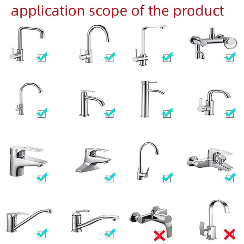 Adaptateur de robinet, connecteur de filetage ABS, Joints de robinet d'eau, purificateur d'eau, convertisseur de buse de barboteur pour salle de bains, accessoires de cuisine