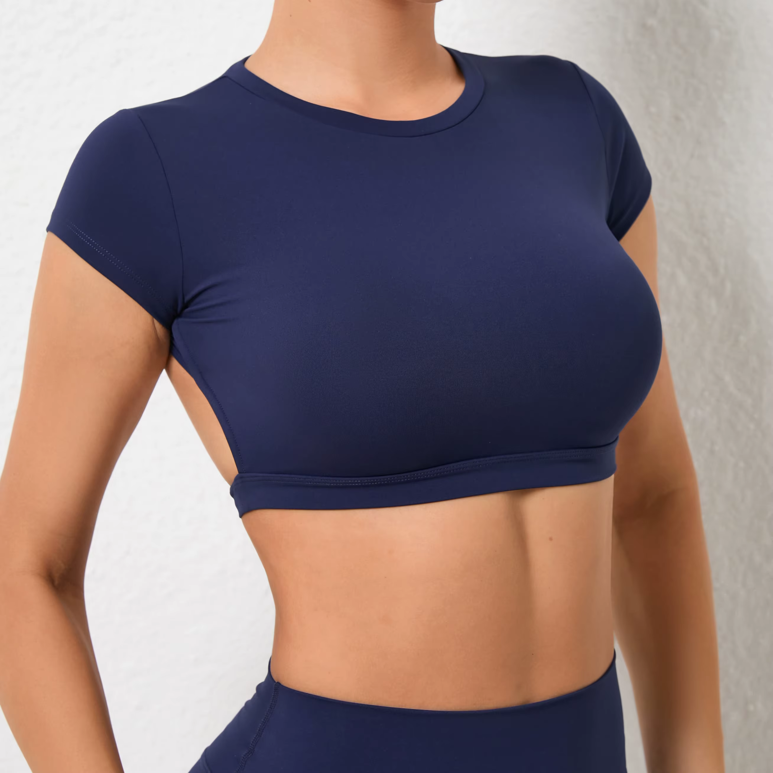 T-Shirt de sport dos musculaire sans rembourré pour femmes