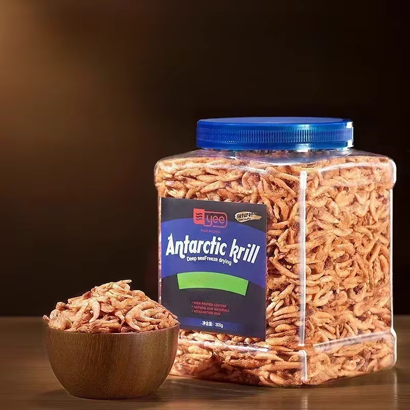 Le Krill antarctique lyophilisée YEE est riche en protéines et contient une astaxanthine qui peut améliorer la couleur