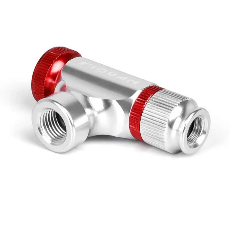 CO2 vélo pneu gonfleur CO2 pompes gonfleur tête en alliage d'aluminium vélo pneu pompe outil Mini vélo CO2 pompe vélo accessoires