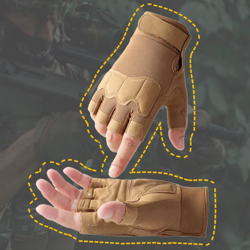 Gants antidérapants demi-doigt