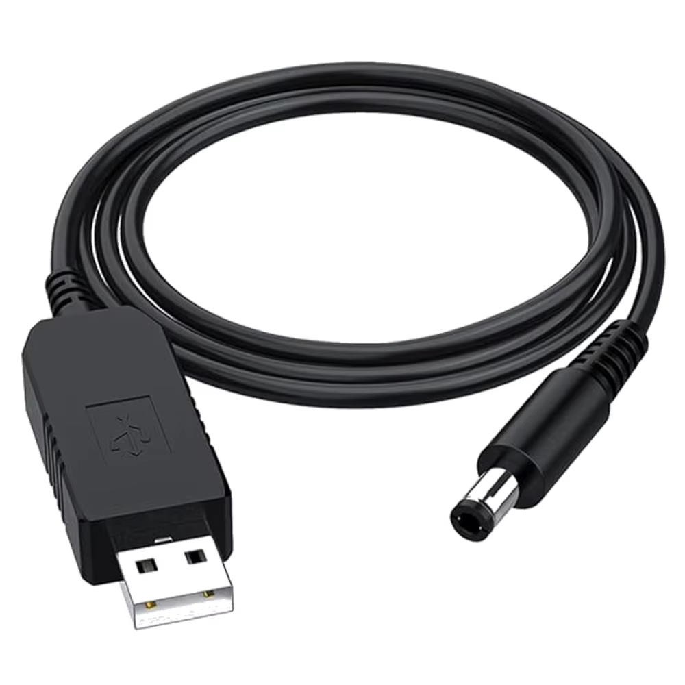 Câble de suralimentation 5V à 21V, câble de charge dédié pour batterie au lithium 21V, interface DC 5,5x2,5 mm, adaptateur USB, câble de chargeur