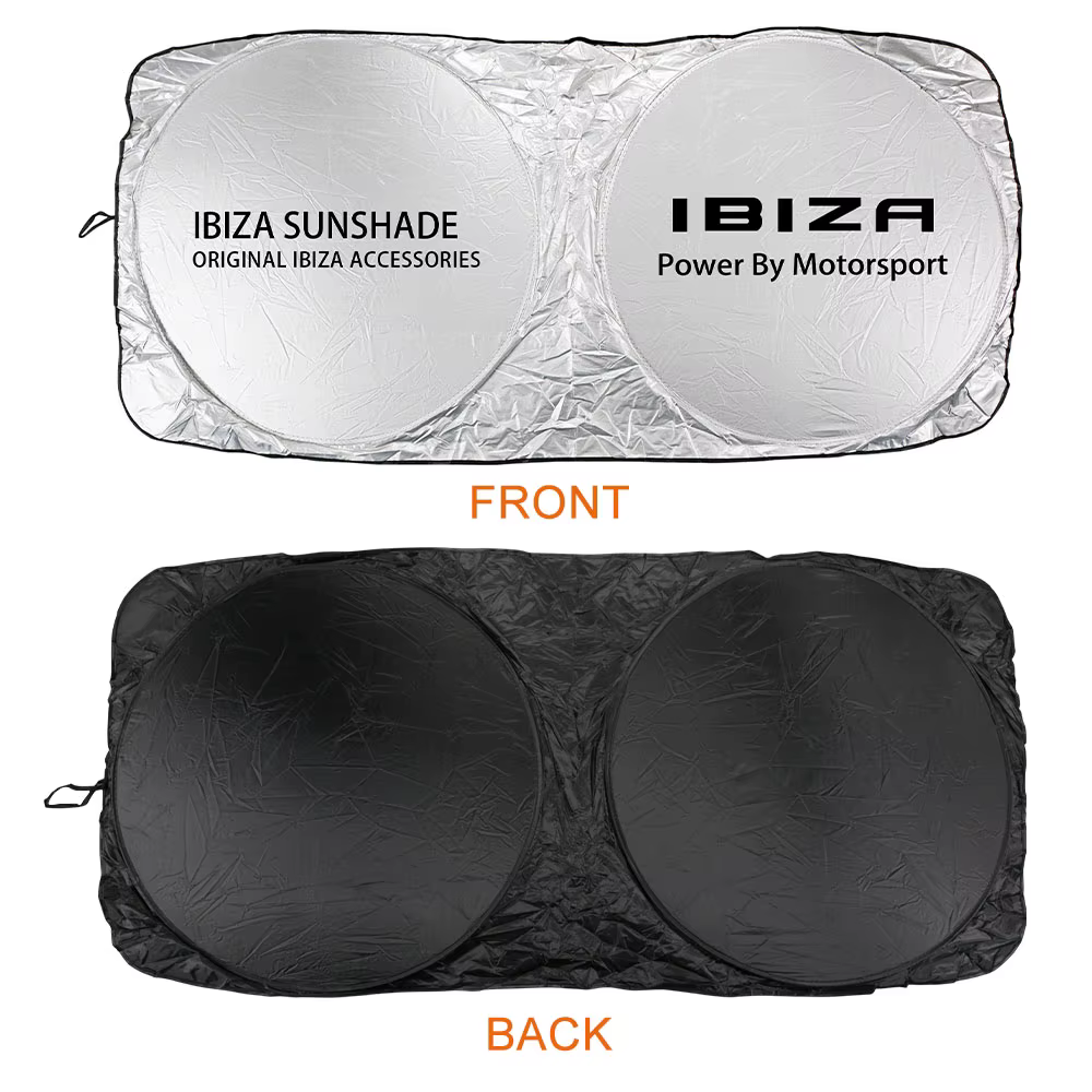 Pare-soleil de pare-brise de voiture pour Seat Ibiza, couverture de pare-soleil, isolation solaire, protection UV, pare-soleil de nuit, accessoires automobiles
