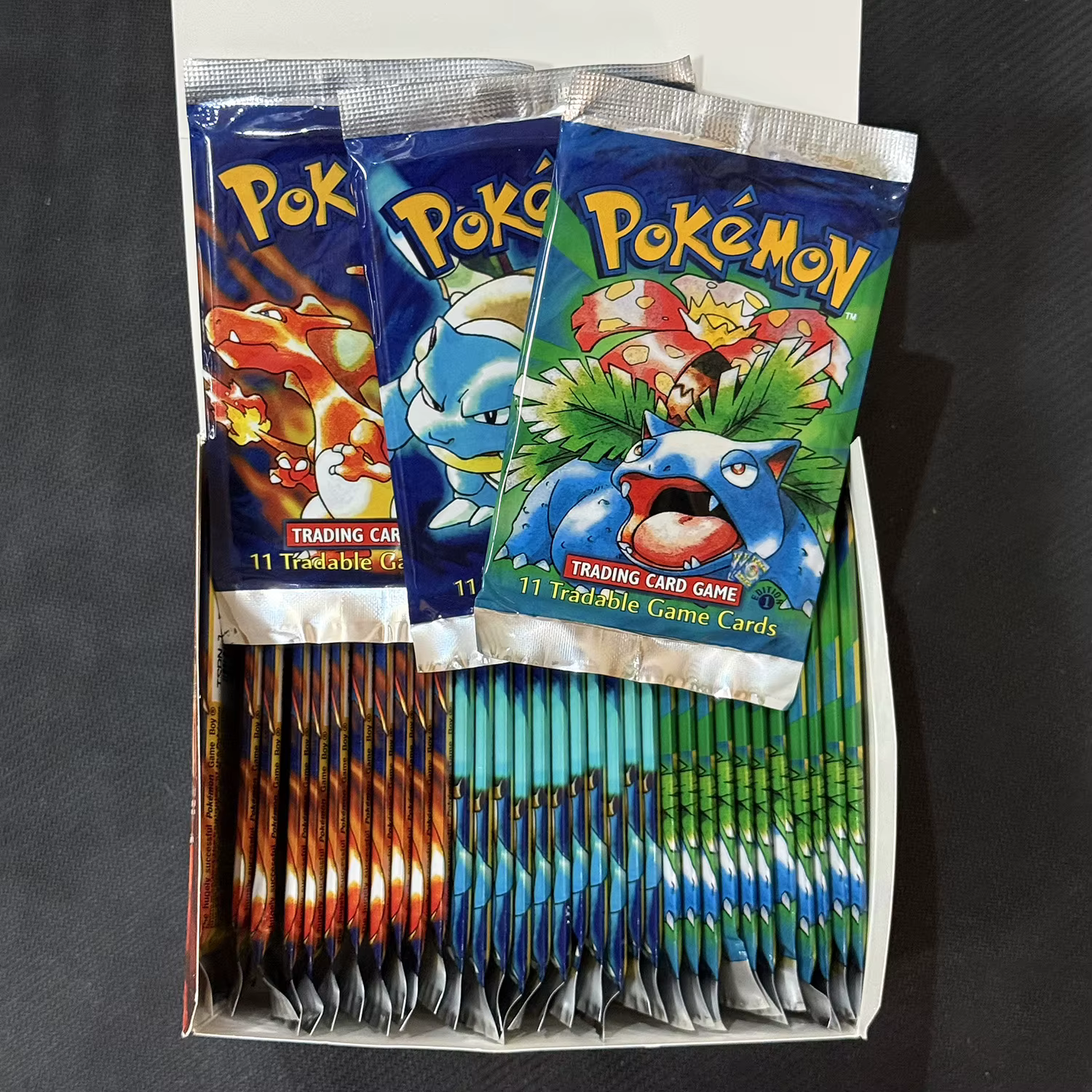 PTCG Booster Pack 11 pièces/sac 1ère édition Pack Charizard jeu de cartes à collectionner Collection bataille Booster jouets garçons cadeau