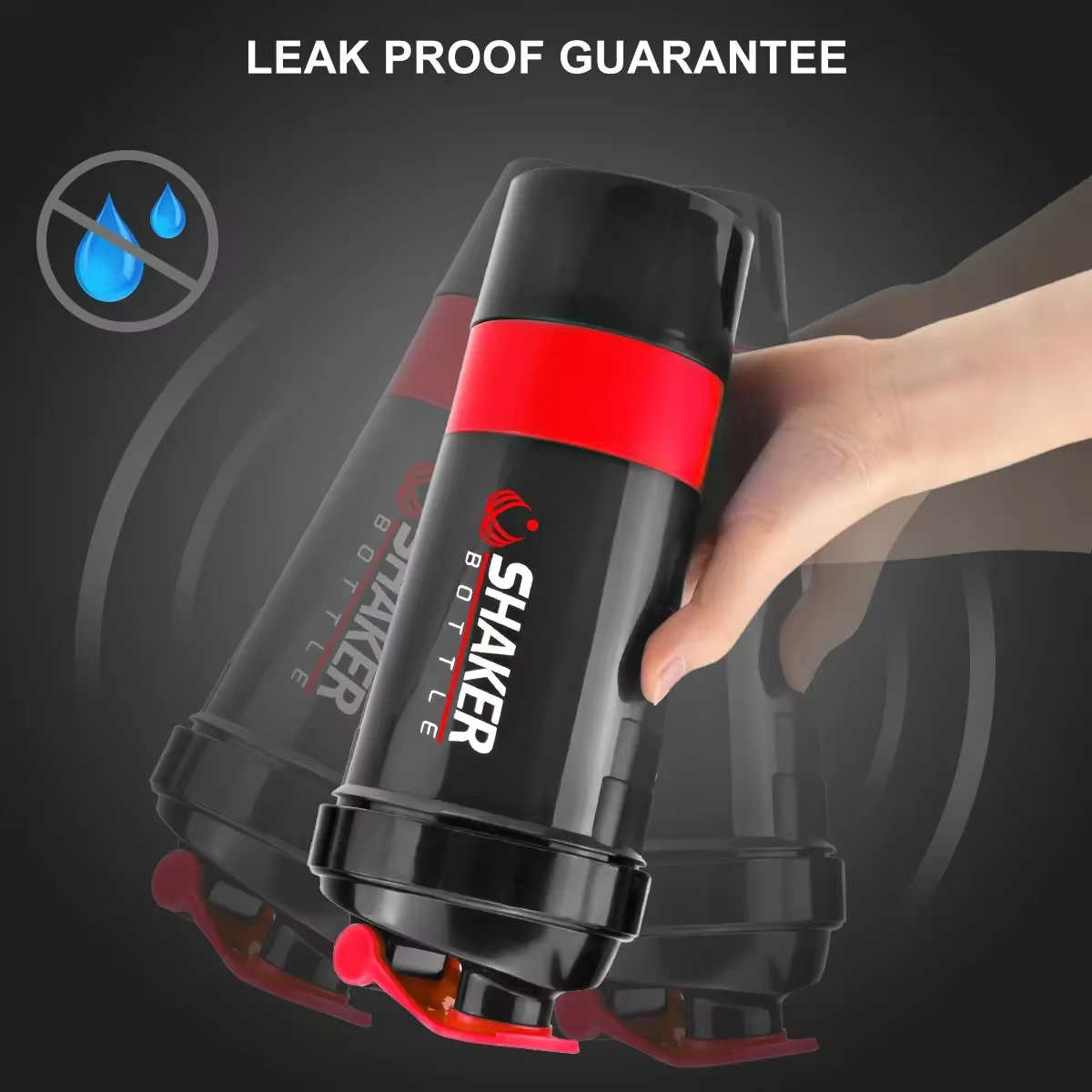 Bouteille de protéines en couches de 500ml