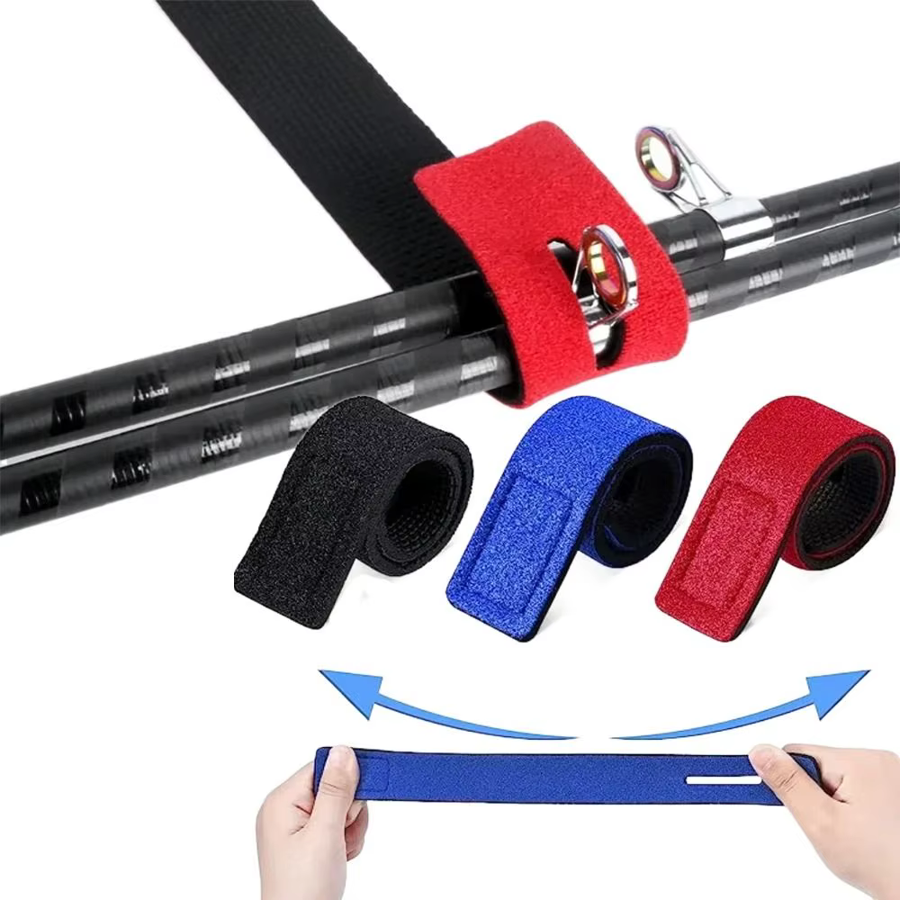 Boucle de câble de pêche en plein air, outils de pêche, accessoires, supports, sangles, attaches, ceinture, nouveau