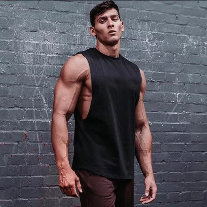 Débardeurs de sport pour hommes en coton